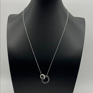 Michael Kors Silvertone Interlocking Circle Necklace